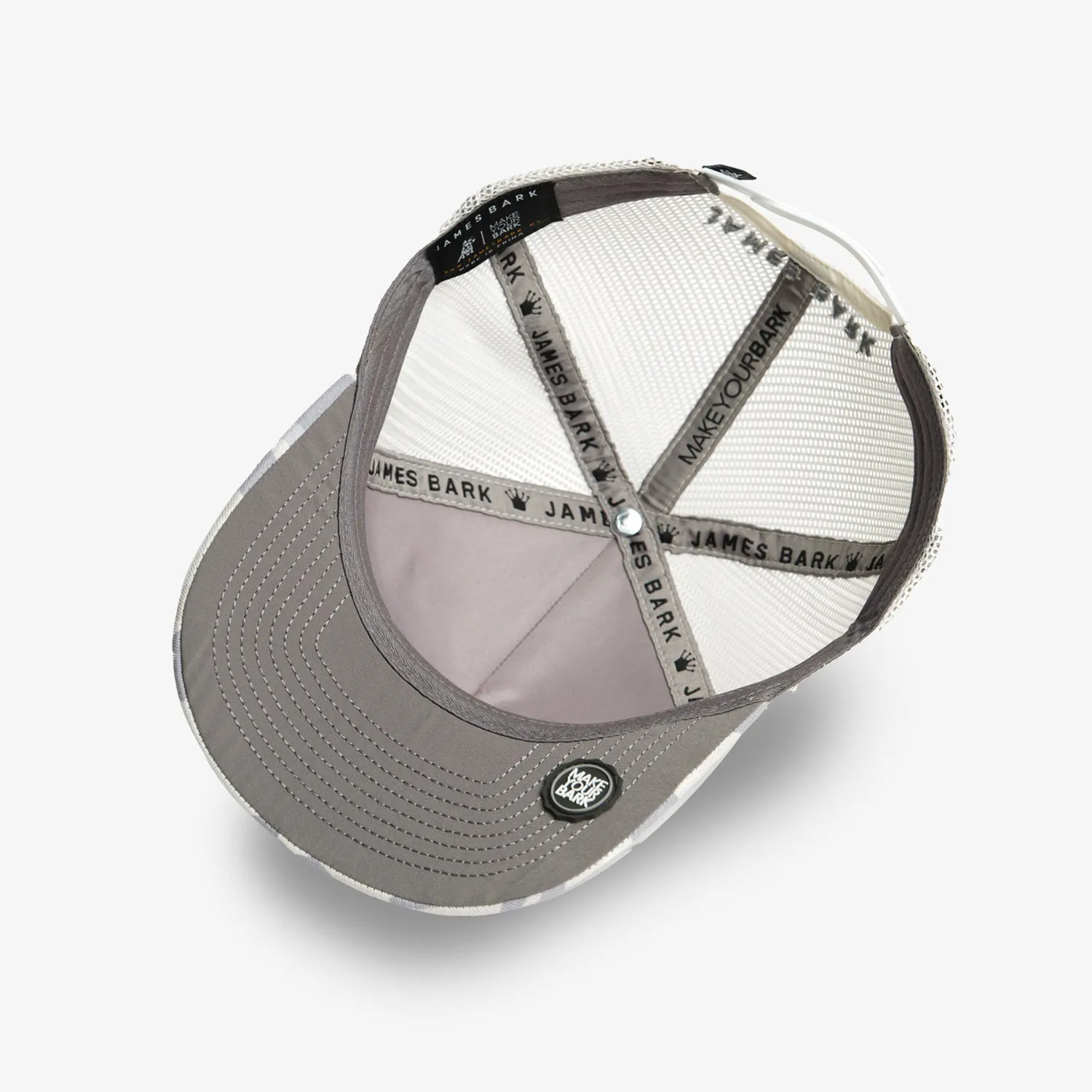 Retro Trucker Cap in White Camo