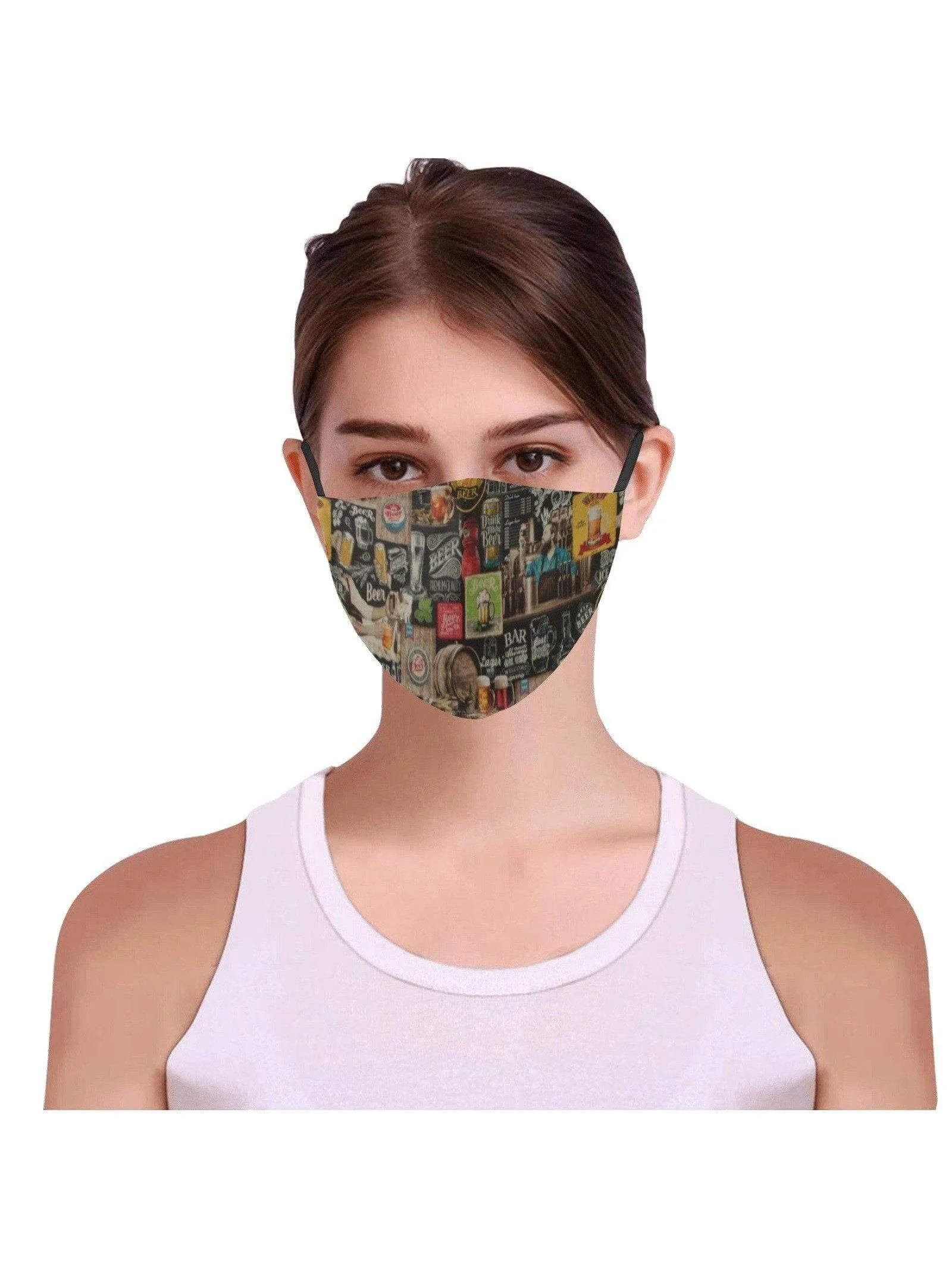 REUSABLE FACE MASKS WITH FILTERS - BEER