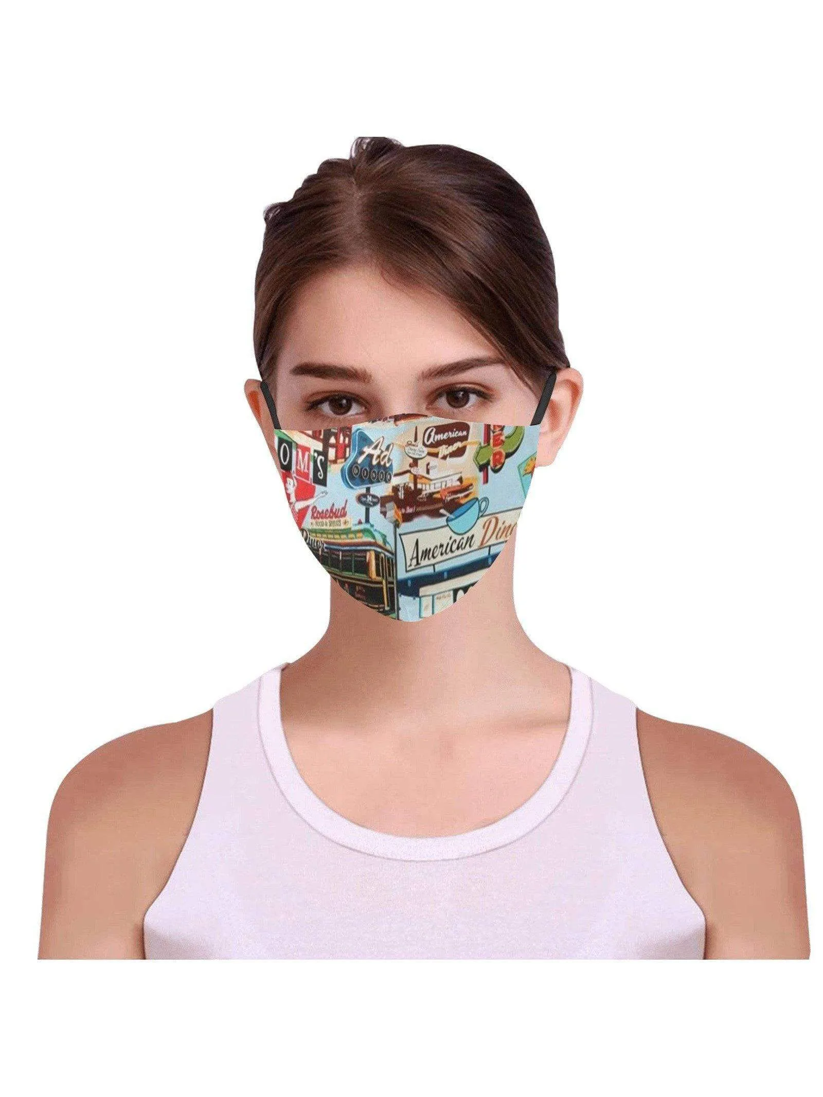 REUSABLE FACE MASKS WITH FILTERS - HAPPY DAZE DINER