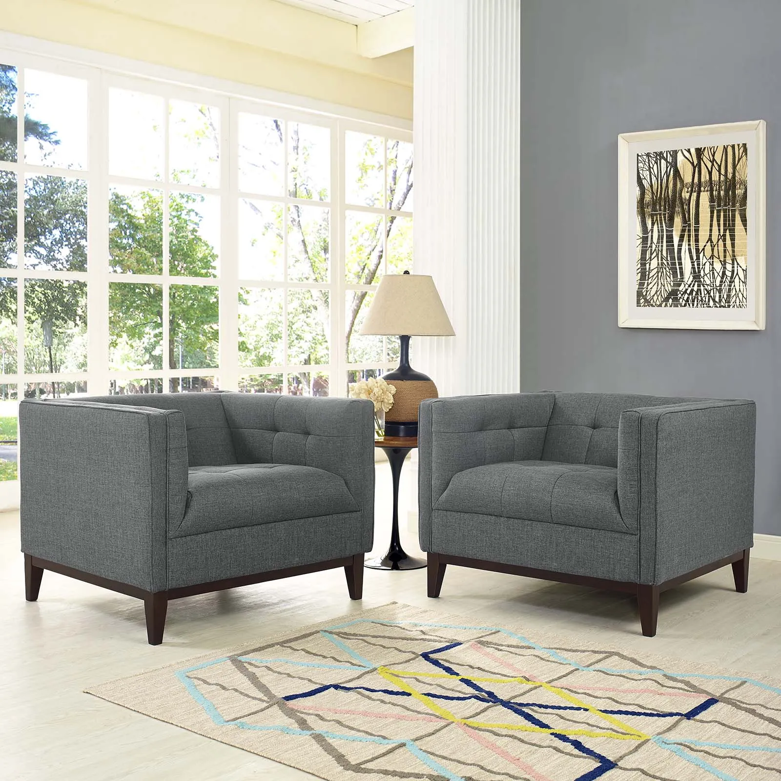 Serve Armchairs Set of 2 by Modway