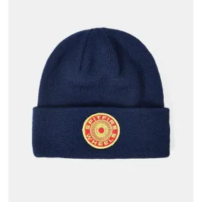 Spitfire Classic 87' Swirl Patch Cuff Beanie Navy - Red - Yellow