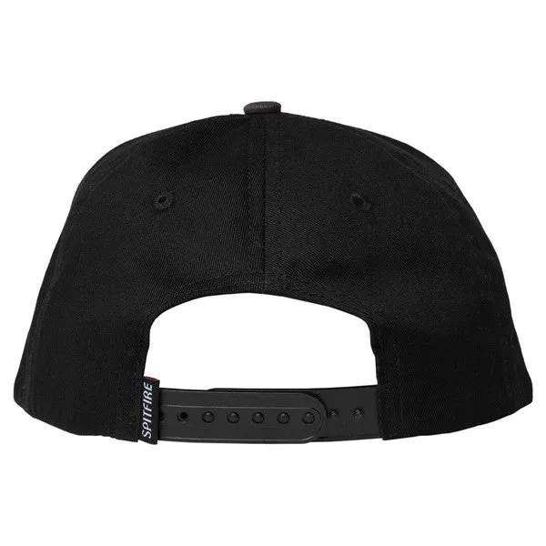 Spitfire Classic '87 Swirl Patch Snapback Hat Black - Grey