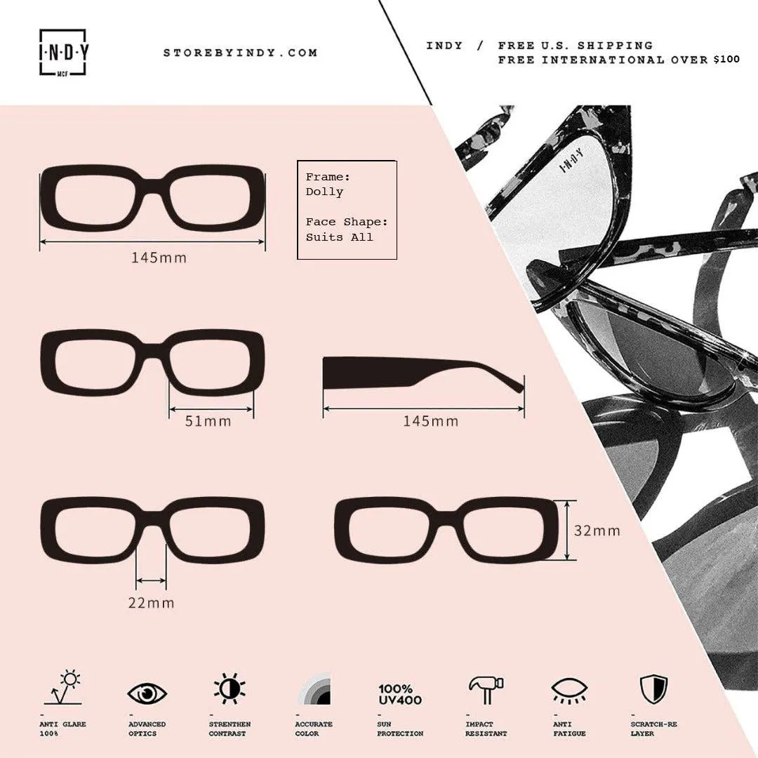 The Dolly Sunglasses, voted the Best Fashionable Sunglasses by Cosmopolitan