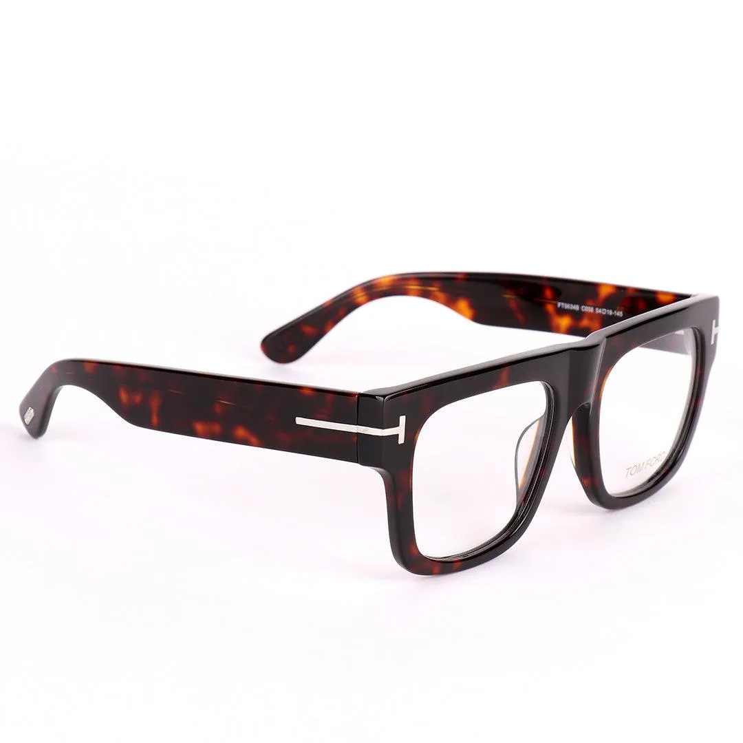 Tom Ford Snowdon Larger Square Shaped Tortoise Shell-Effect Sunglasses