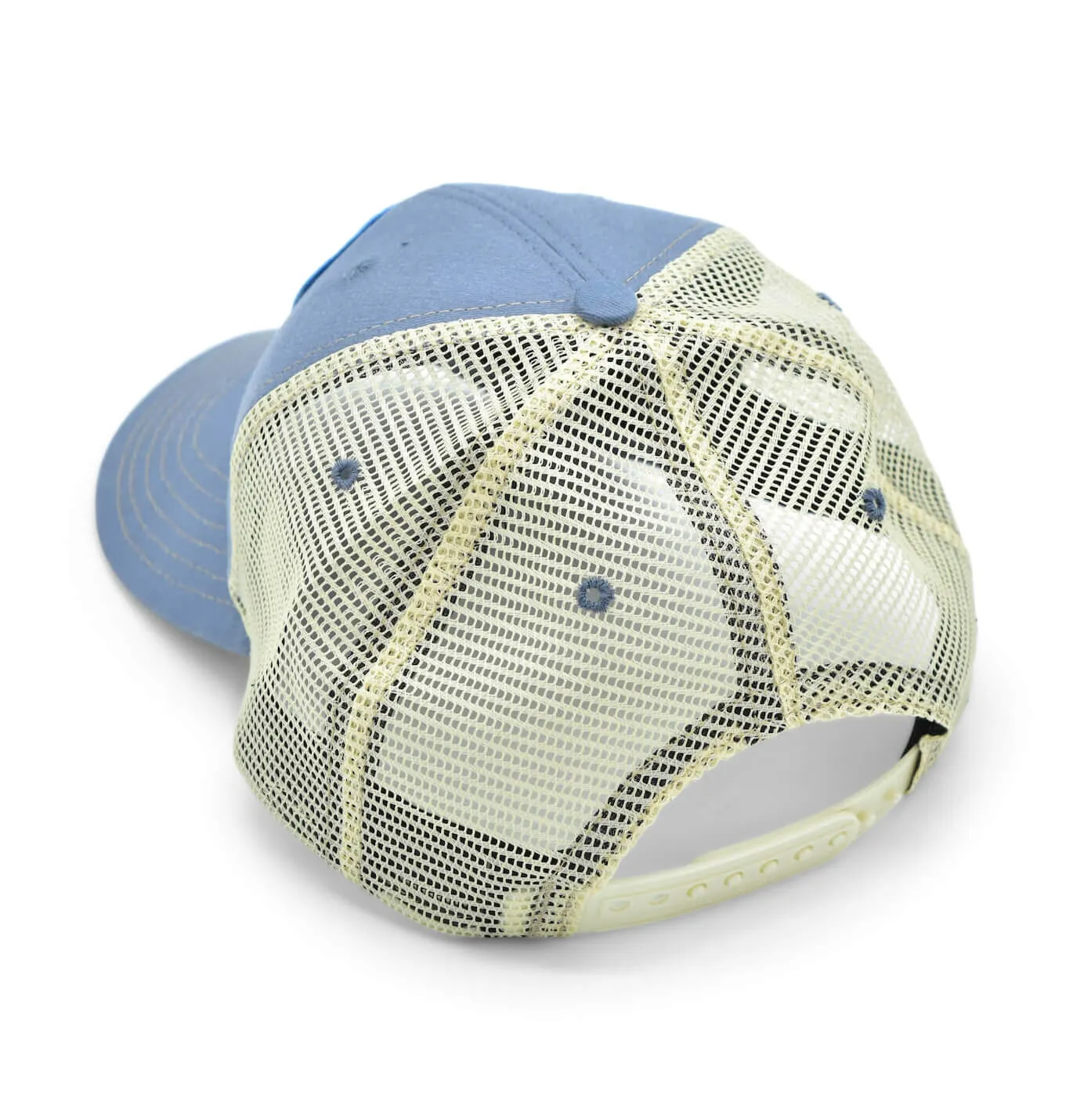 Trout Flag: Badged Trucker Cap - Shoal Blue