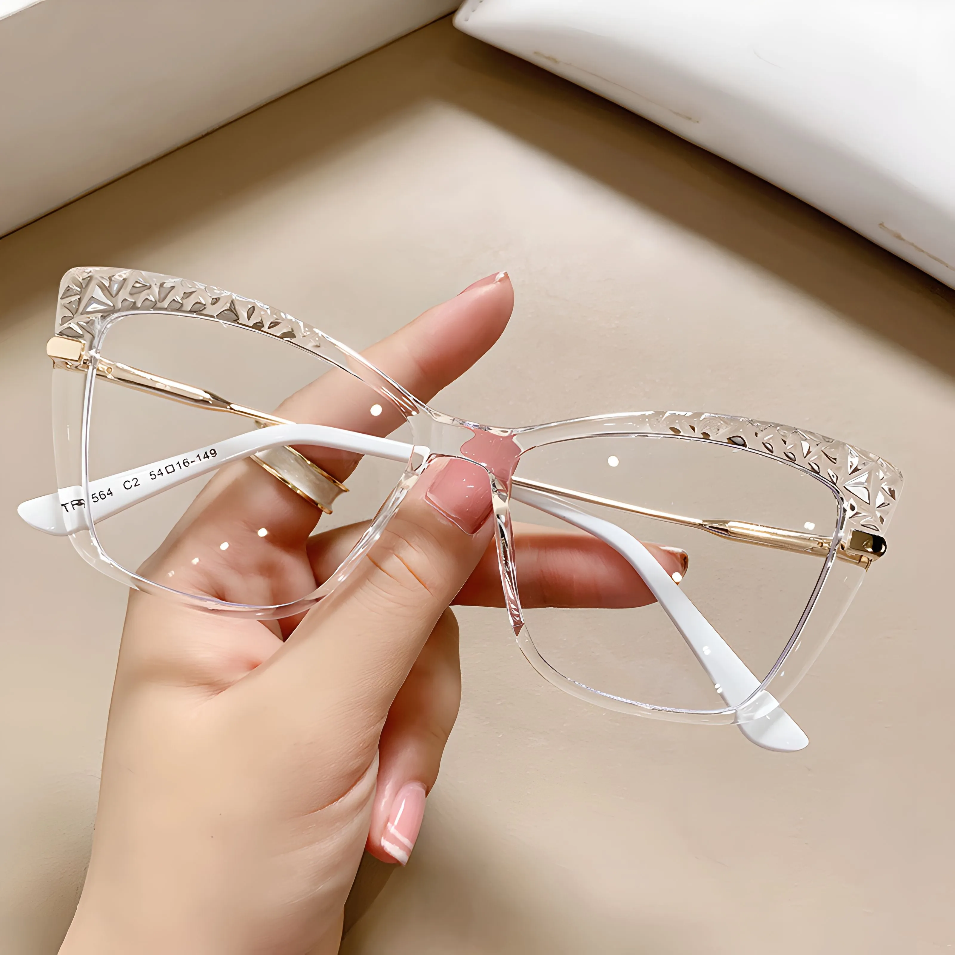 TXOME Daisy Cat Eye Glasses