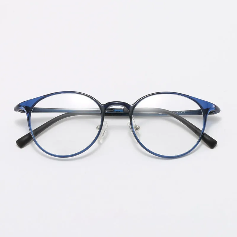 TXOME Yuri Vintage Round Frame Glasses