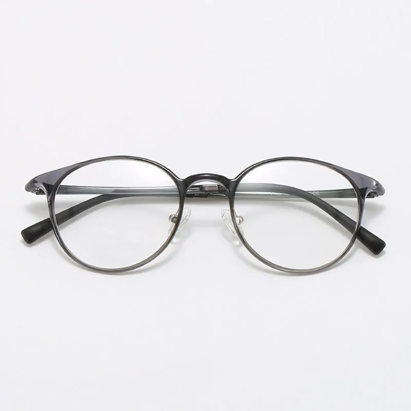 TXOME Yuri Vintage Round Frame Glasses