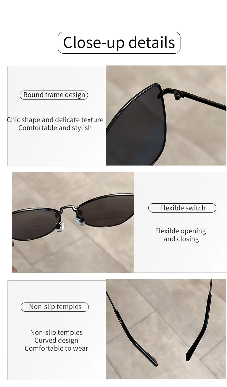 Unisex Trendy Retro Gradient Vintage Luxury Cat Eye Sunglasses