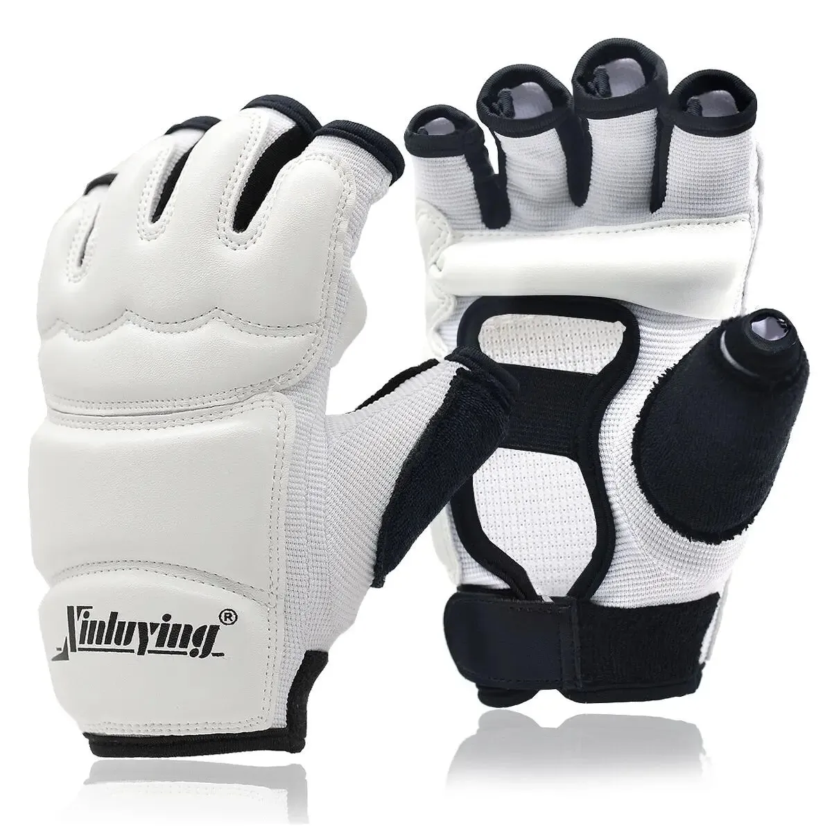 Xinluying Martial Arts Training Gloves - Fingerless for Men, Women, and Kids